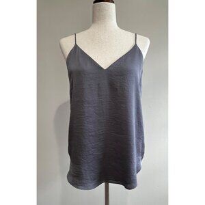 Express Camisole Tank Top Womens S Gray Spaghetti Strap Lined Flowy Y2K
